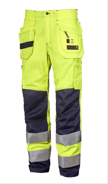 (NY) HANTVERKSBYXA Björnkläder, stl. 56, 260-2 Flam HighVis KL.2