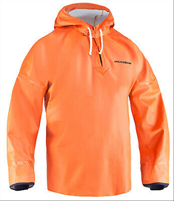 (NY) Anorak Grundens, Brigg 34, stl. S, orange 