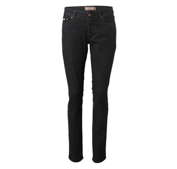 (NY) Damjeans Nytello, Leon 3216, svart, stl. C36, svart 