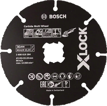 (NY) 6 st. Kapskiva Multiwheel HM Bosch, 125x22,23 mm 