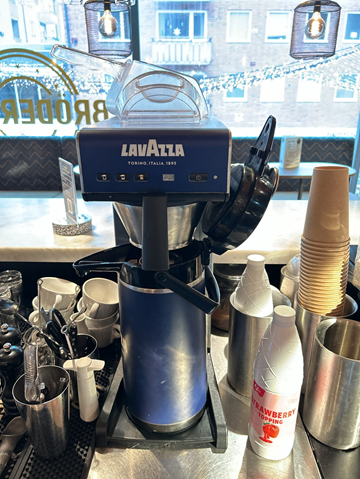 Kaffebryggare och termos Lavazza