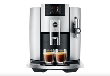 (NY) Espressomaskin Jura E8 silver. Ord. pris inkl. moms ca: 14.490 kr