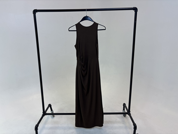 (NY) Klänning Leoni Oeuvre Draped Dress, brun, stl. XS - By Nathalie Schuterman, Design Filippa Fuxe 