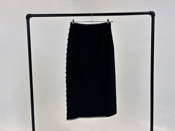 (NY) Kjol Leoni Joan silk skirt, svart, stl. L - By Nathalie Schuterman, Design Filippa Fuxe 