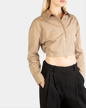 (NY) Skjorta Nathalie Schuterman, Kim shirt beige, stl. S