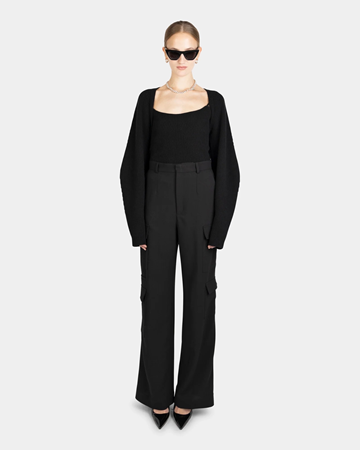 (NY) Byxor Nathalie Schuterman, Julia Cargo Light Pants, svart, stl. 34