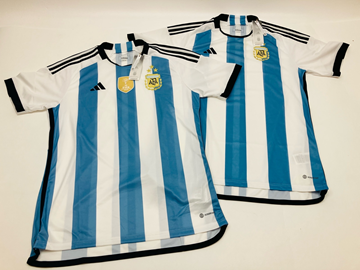 2 st. Supportertröjor Adidas Argentina, stl. L