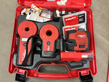 Hålsökare & laser Hilti PX10 & PM2-L