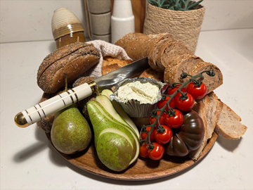 (NY) 2 st. Brödkniv Bon Centuri Bread knife, 23 cm, Oyster white 