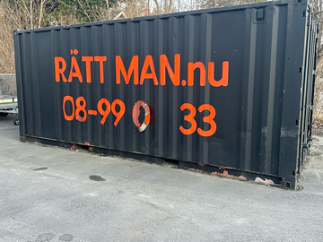 Container, 20 fot, inklusive innehåll