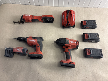 3 st batterimaskiner Hilti