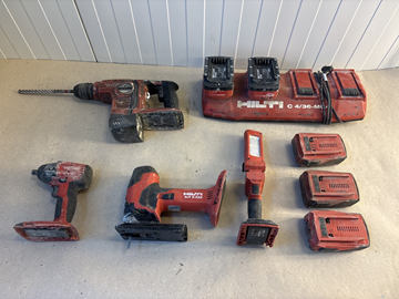 3 st batterimaskiner Hilti