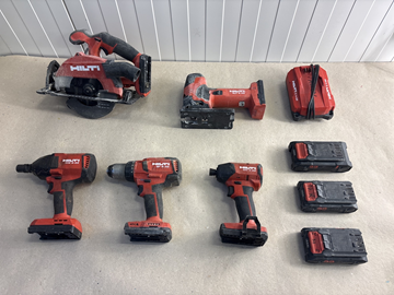 5 st batterimaskiner Hilti