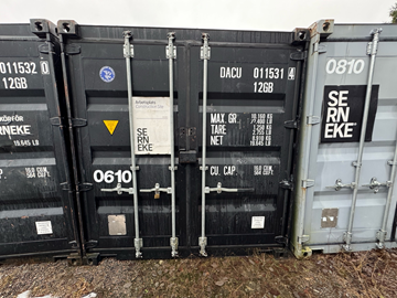 Container, 10 fot inklusive innehåll