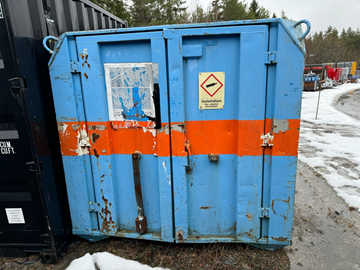 Redskapscontainer inklusive innehåll