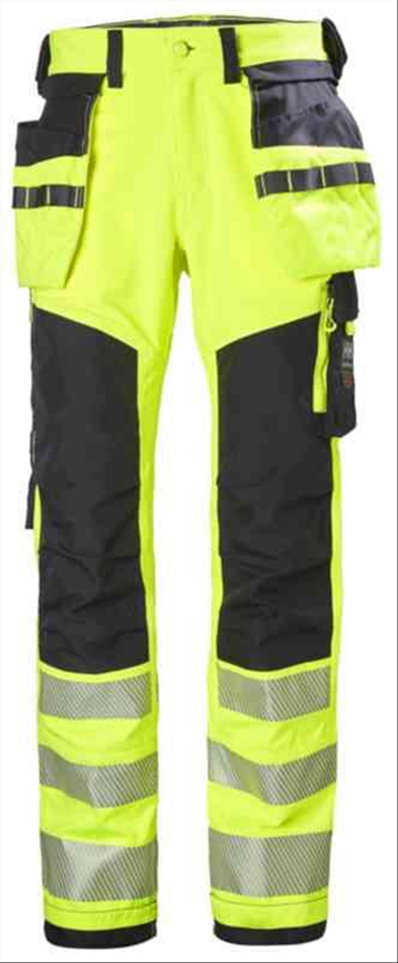 (NY) HANTVERKSBYXA HELLY HANSEN, 77472-369 GUL, VARSEL ICU KL2, STL. C48